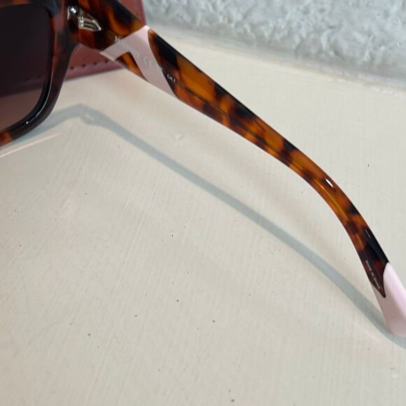 Missoni Tortoise Shell Print Cats Eye Sunglasses Brown Orange Oversized Luxe NEW main image 4